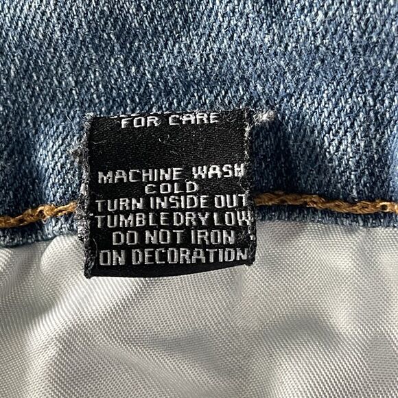 CJ Black SZ 38/32 Skinny Flex Jeans Medium Wash Whiskered Pockets Zip-Fly Mens - Picture 12 of 13